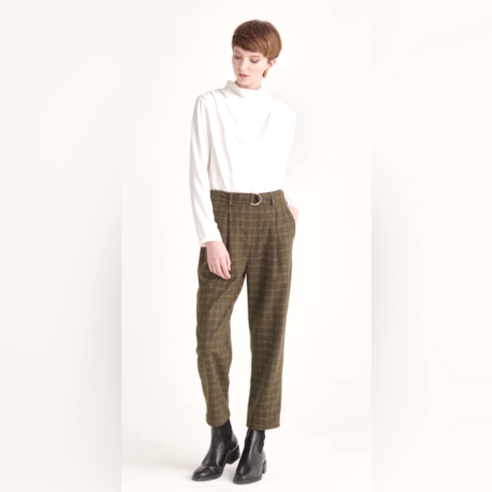 Checked Trouser with Belt